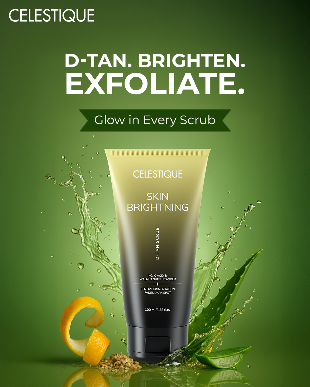 Advanced Skin Brightning D-Tan Exfoliating Scrub 100 ml