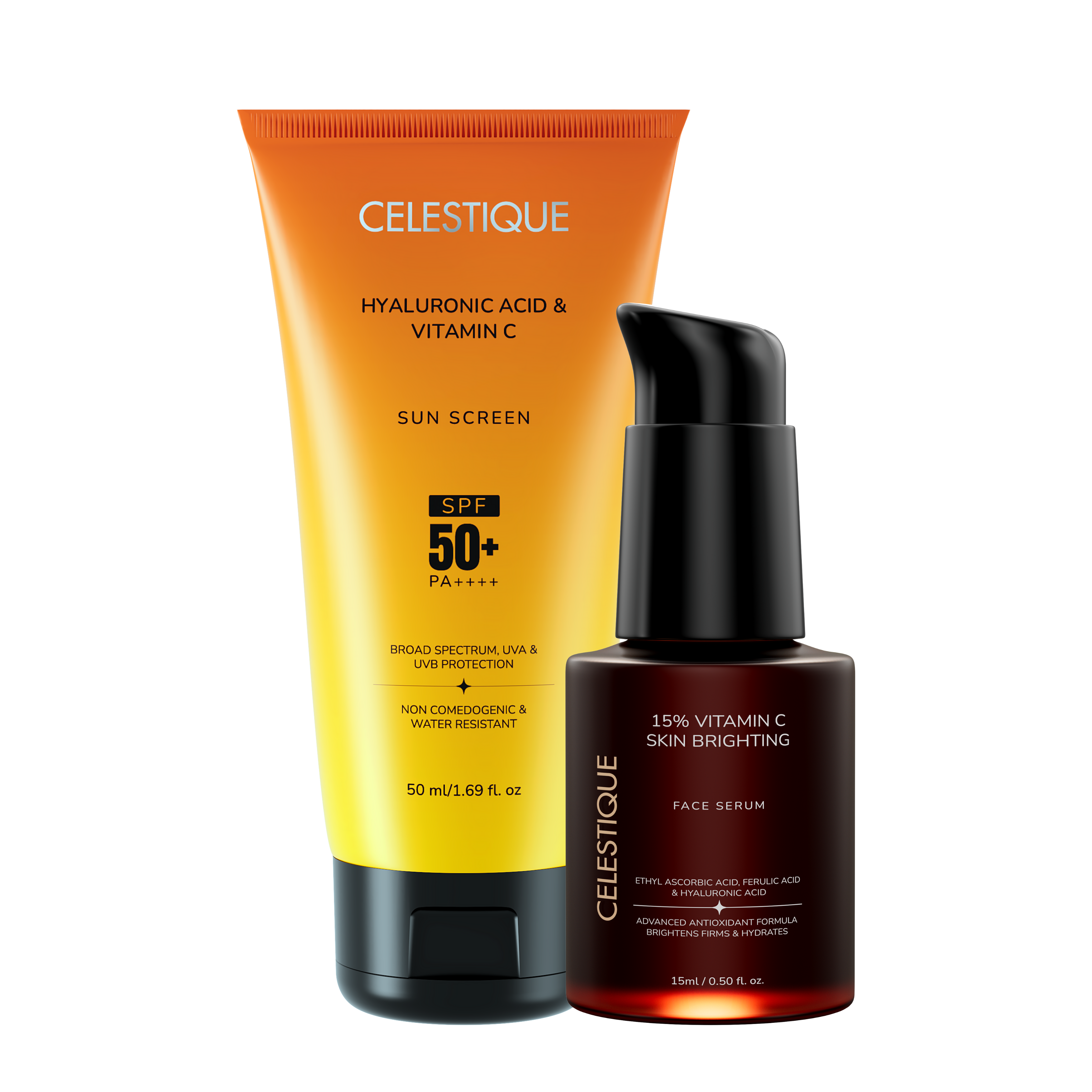 Vitamin C Sunscreen & Vitamin C Skin Brightening Serum Combo