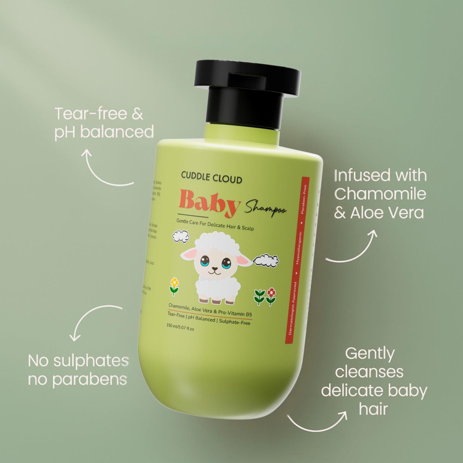 Baby Shampoo Gentle Care for Delicate Hair & Scalp 150 ml