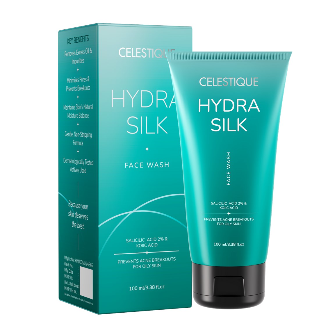 Celestique Hydrasilk face wash for oily skin  100 ml