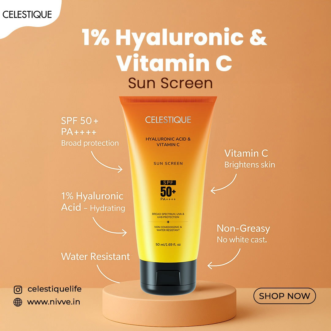 1% Hyaluronic & Vitamin C Sunscreen SPF 50+ 50 ml
