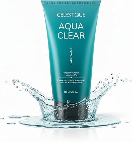 Celestique Aqua Clear Face Wash for Dry Skin 100 ml
