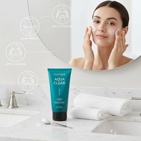 Celestique Aqua Clear Face Wash for Dry Skin 100 ml