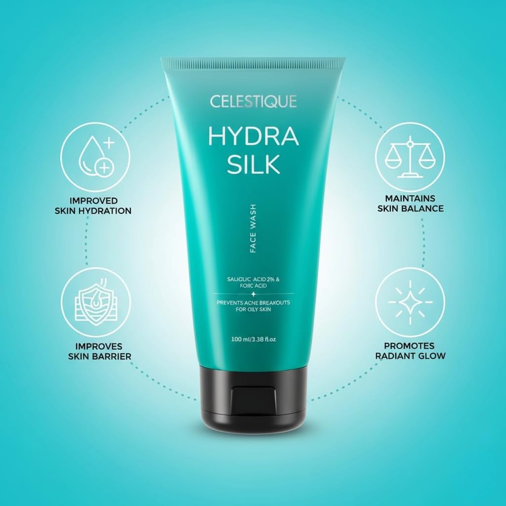 Celestique Hydrasilk face wash for oily skin  100 ml