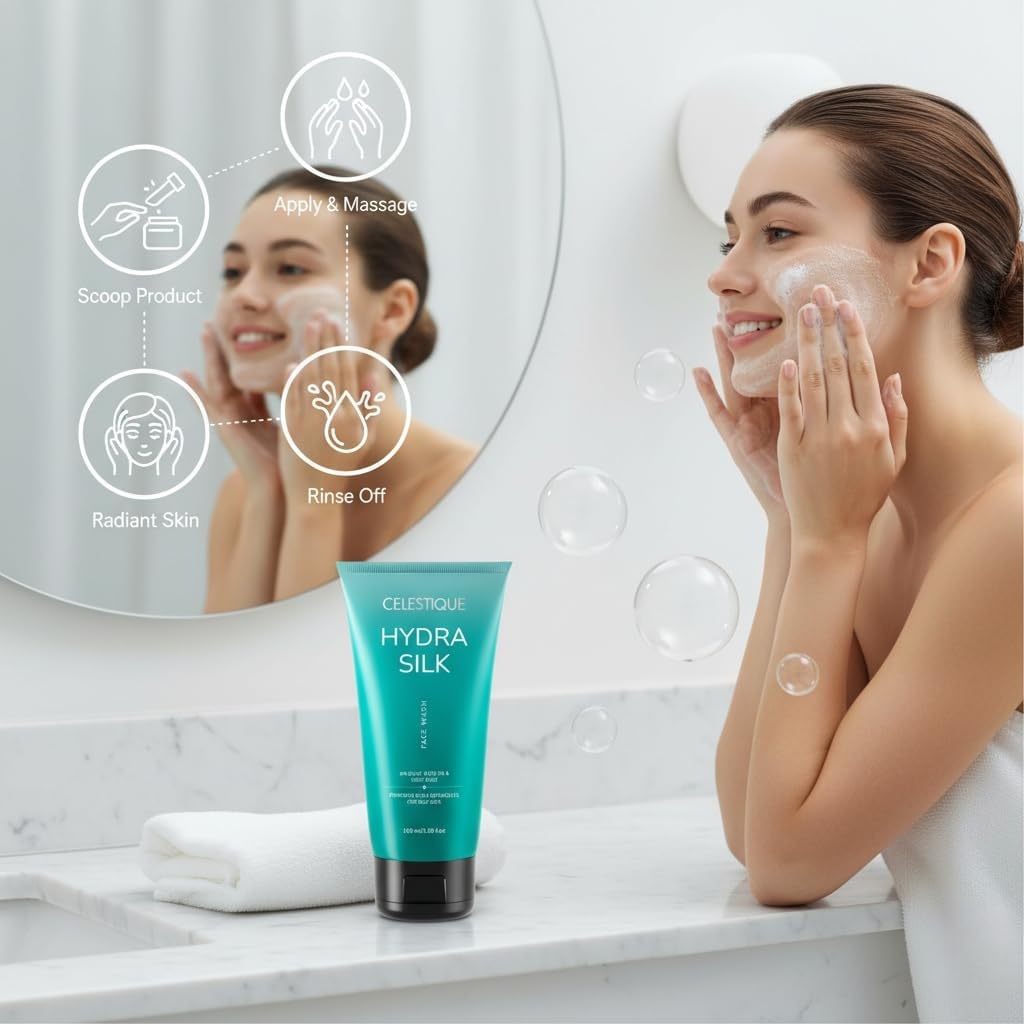 Celestique Hydrasilk face wash for oily skin  100 ml