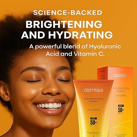Celestique 1% Hyaluronic & Vitamin C Sunscreen SPF 50+ 50 ml